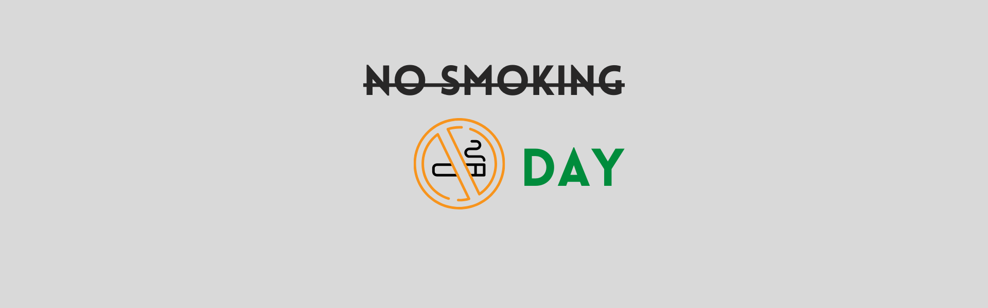 Banner of No Smoking Day